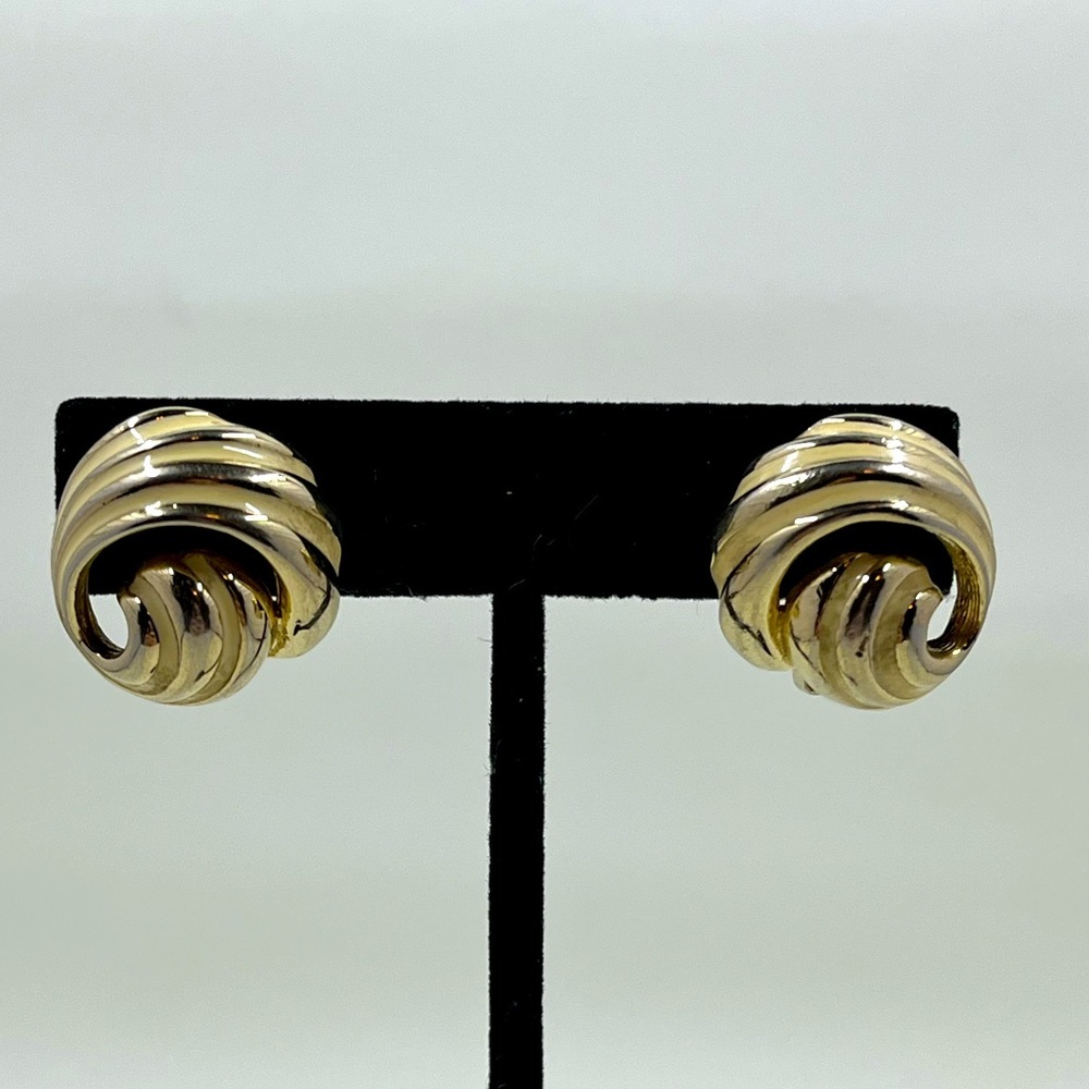 Dior Gold-Tone Knot Clip-On Earrings